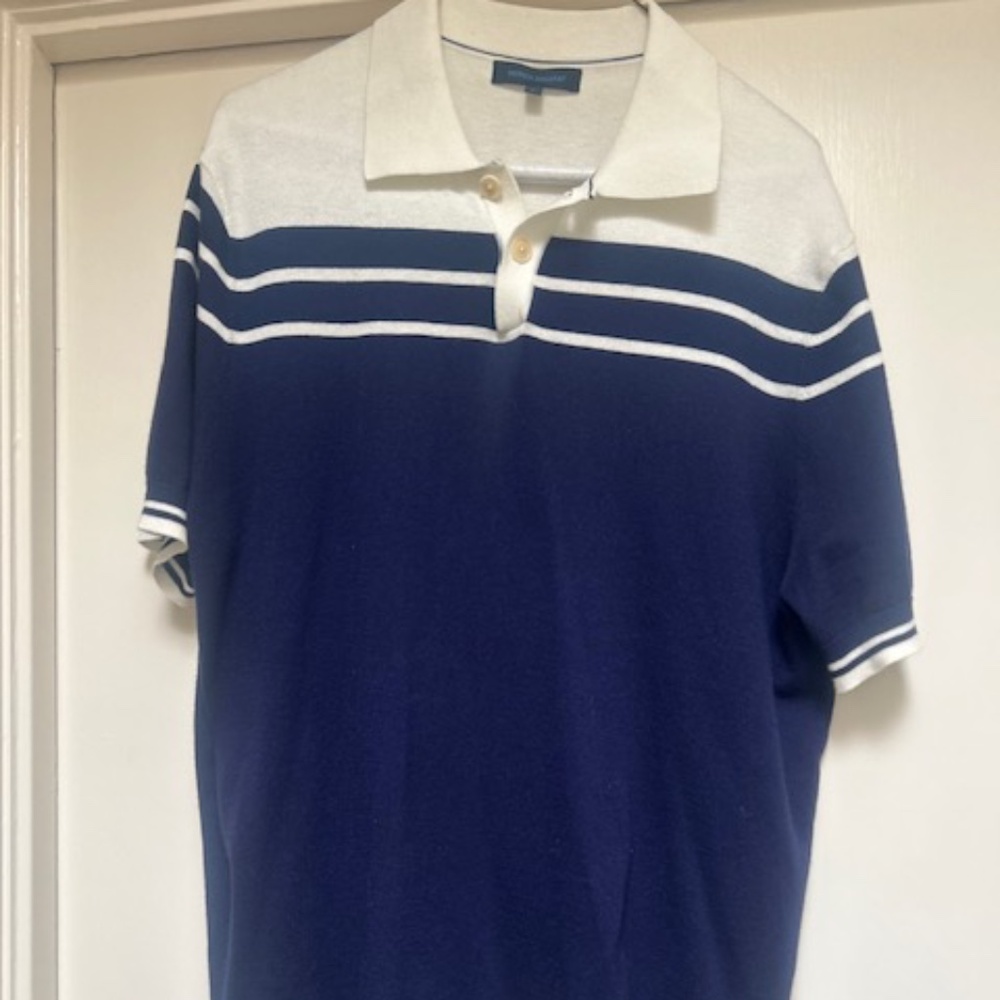 Patrick Assaraf cotton cashmere blend knit shirt